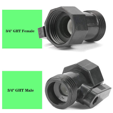 Sanpaint 4-pack valve in use with hand for controlled water flow