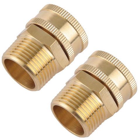 Sanpaint adapter with washers helps create a watertight seal.