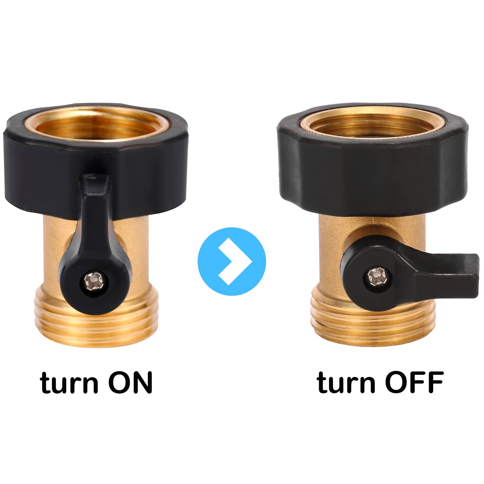 Close-up of valve showing secure connection and drip-free operation.