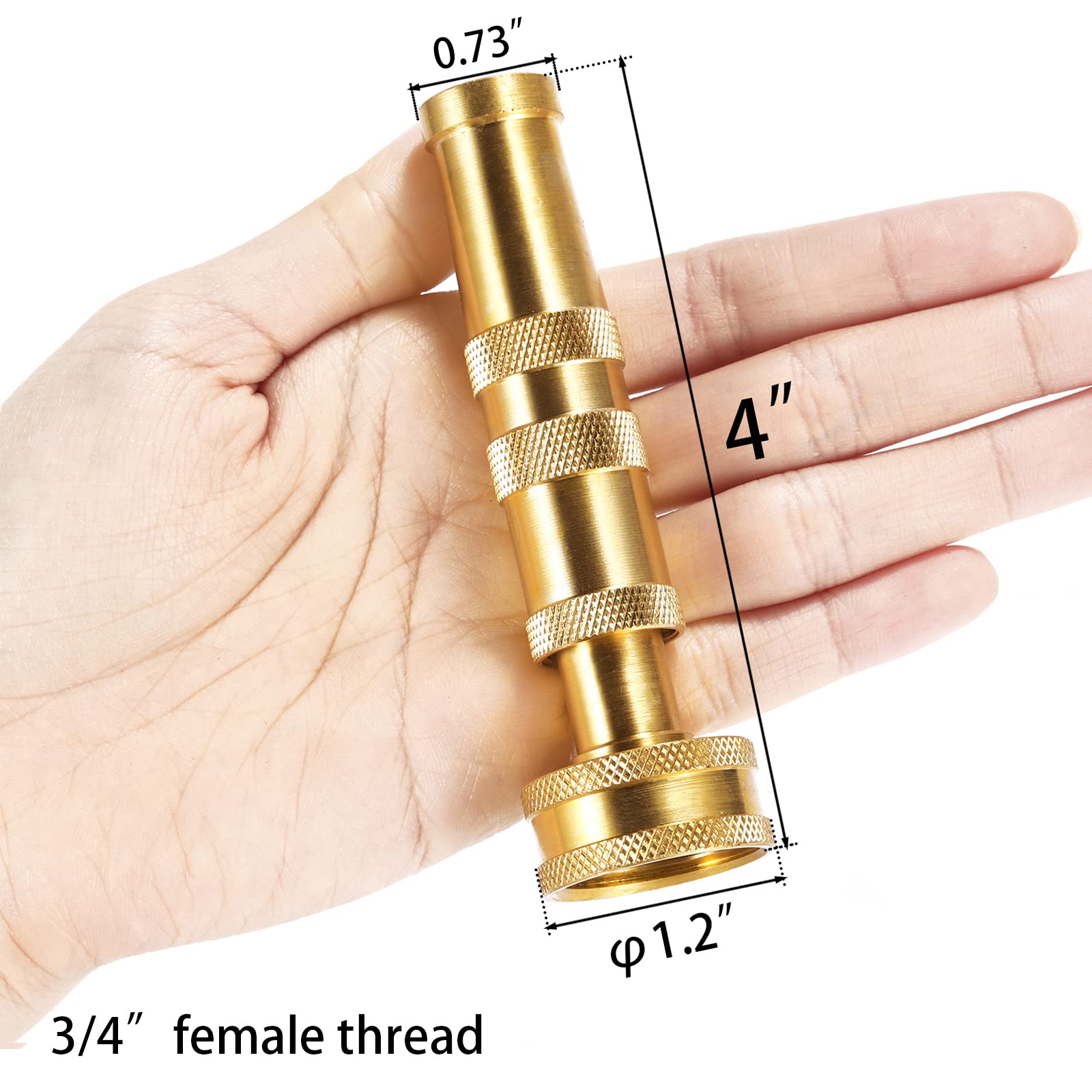 Sanpaint adjustable twist nozzle, top view, demonstrating versatile spray options.