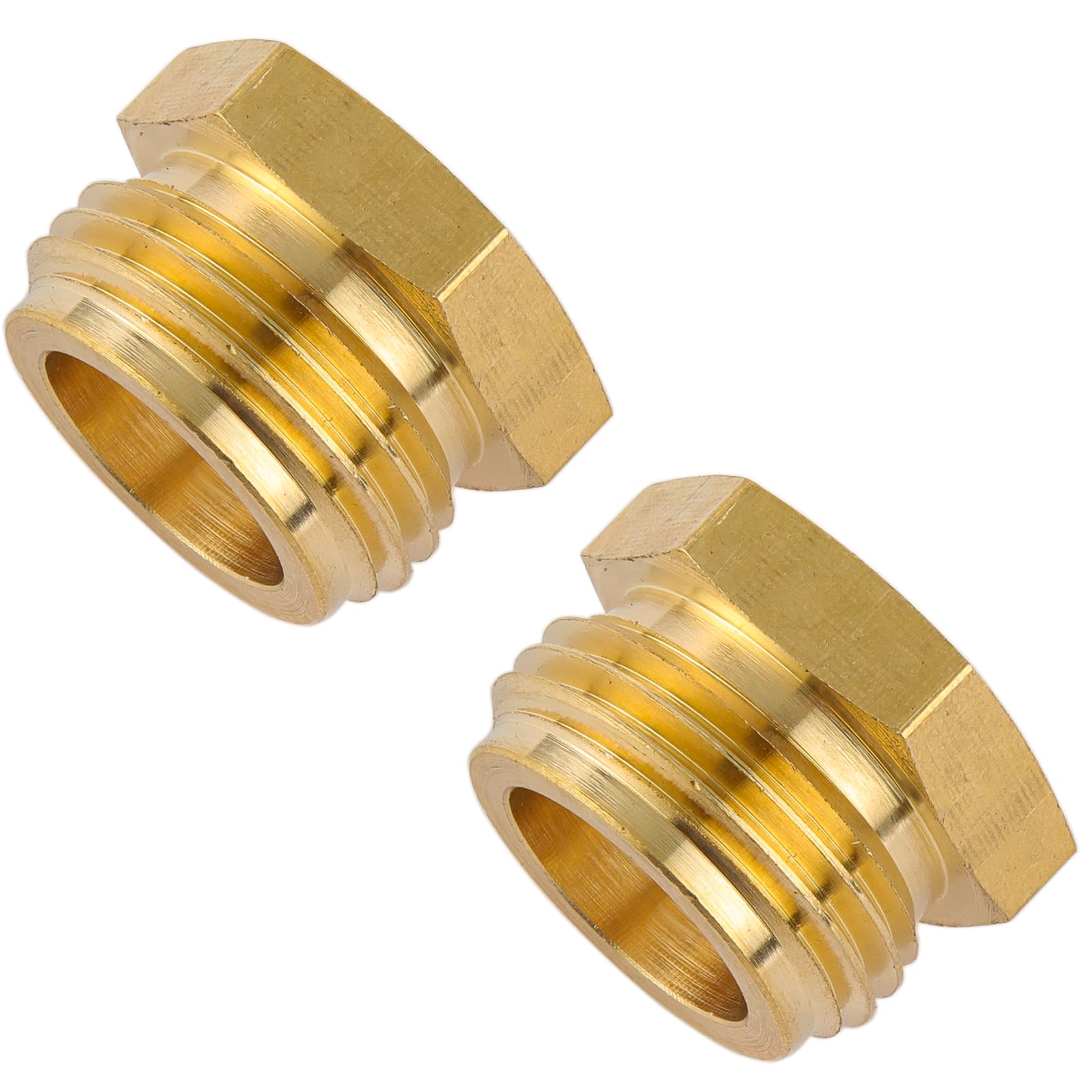 Sanpaint brass connector being tightened with washer for a leak-free seal