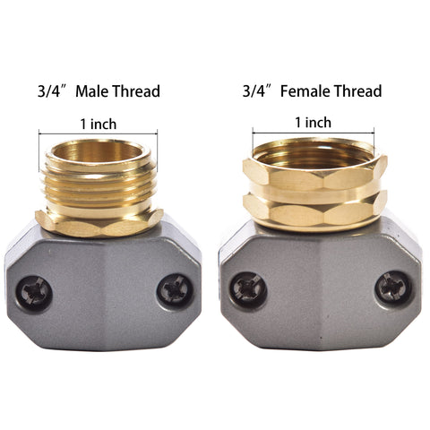 Sanpaint brass couplings with zinc clamp provide strong, corrosion-resistant hose end connections.