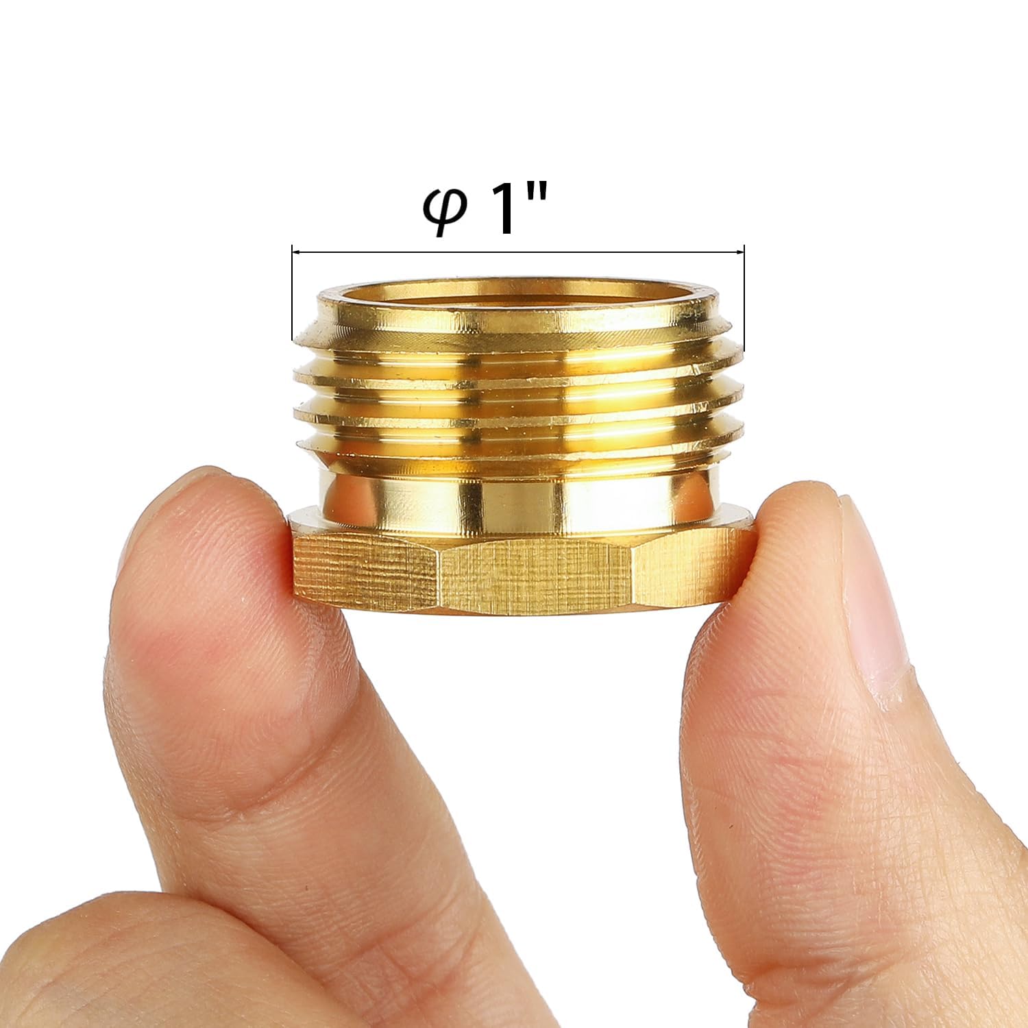 Sanpaint brass end cap emphasizes durability for outdoor hose fittings