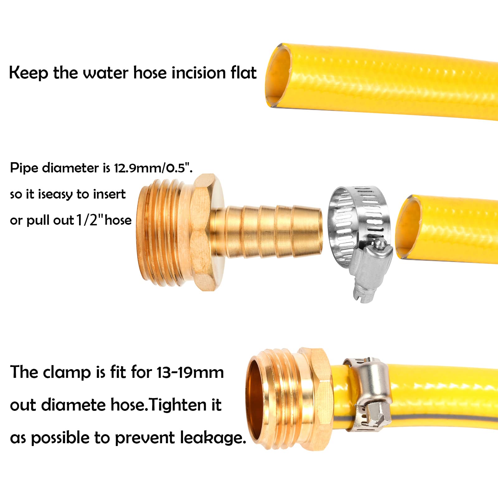 Sanpaint brass garden hose repair kit in-use connection shows durability.