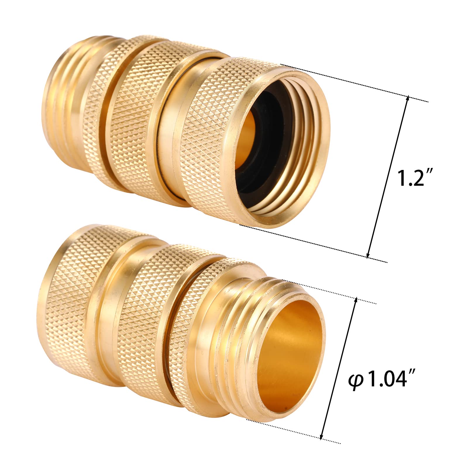 Sanpaint brass quick-connect female fitting for secure hose connections