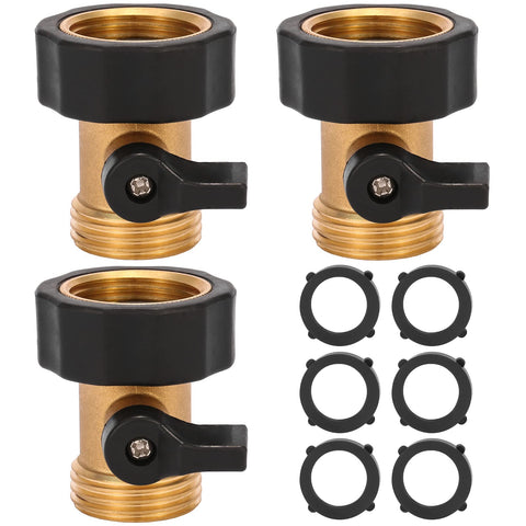 Sanpaint brass garden hose shut-off valve with 3/4-inch connector for precise water control.