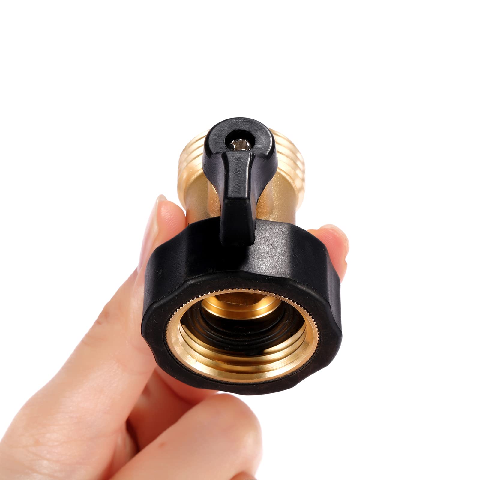 Sanpaint two-pack brass connector demonstrating sturdy construction and leak-free design.