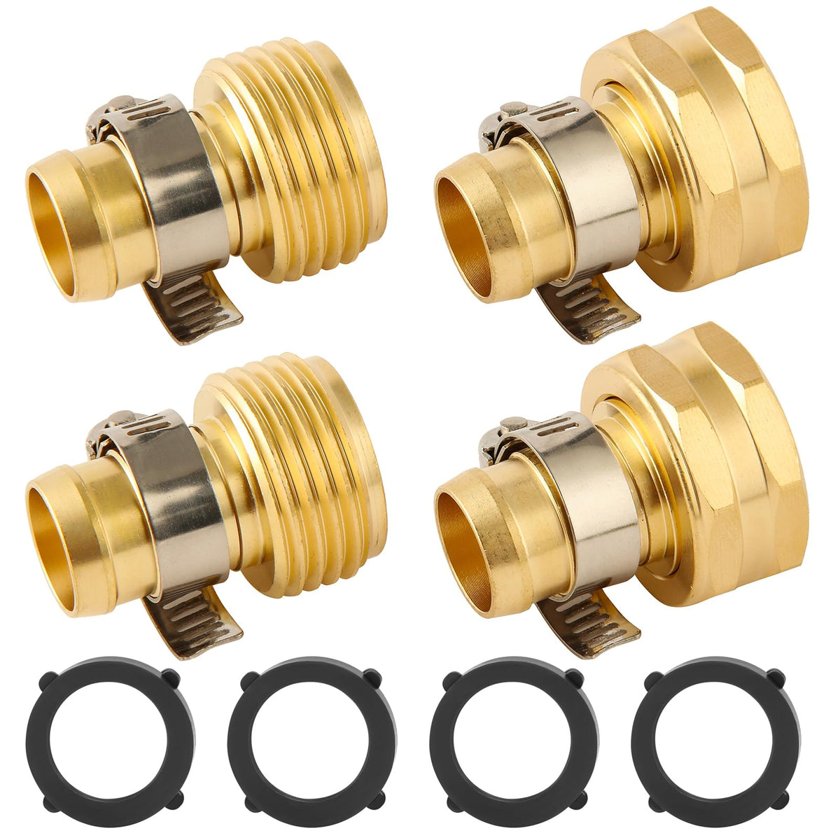 Sanpaint brass male hose repair connector for durable, leak-free joins.