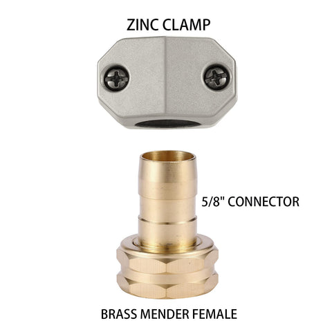 Sanpaint reusable connector kit with stainless screws for long-lasting hose fittings.