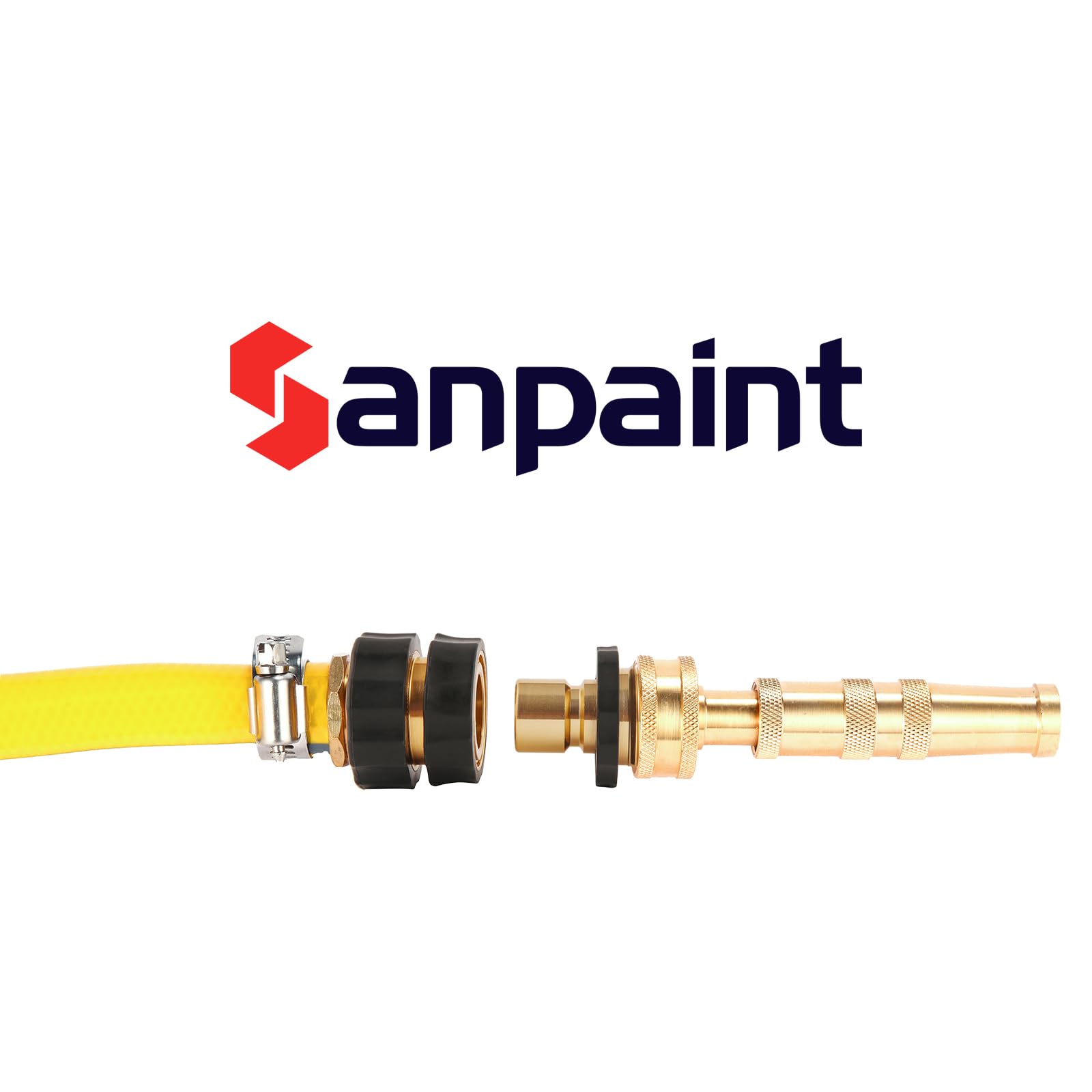 Sanpaint durable hose fittings designed for long-term outdoor use.