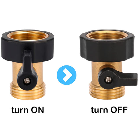 Sanpaint 3/4 inch valve with rubber washer for a tight seal.