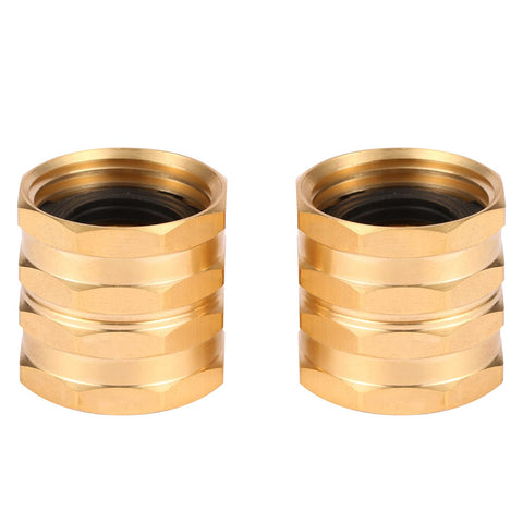 Sanpaint female-to-female connector fits standard 3/4 inch hoses for quick linking.
