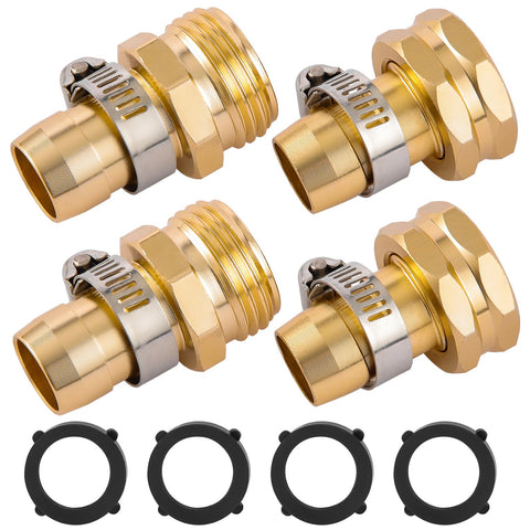 Sanpaint garden hose repair connector with clamps for a secure fix