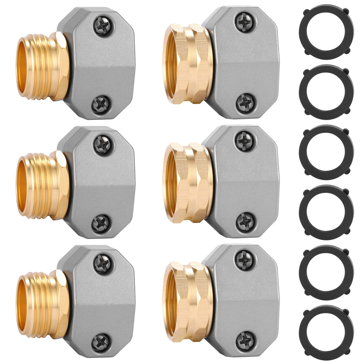 Sanpaint garden hose repair kit assembly shows quick, leak-free setup.