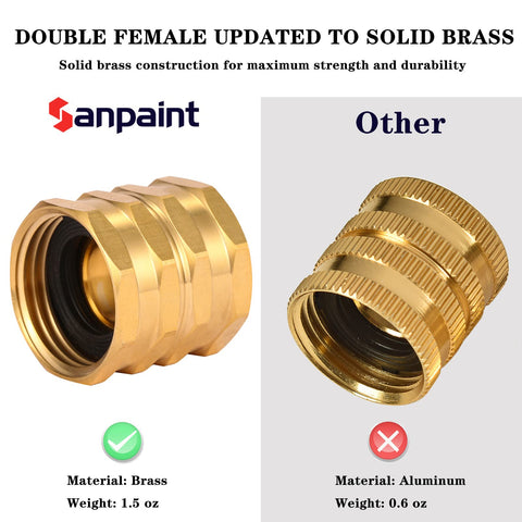 Sanpaint hose adapter includes four extra washers for reliable, leak-free joints.