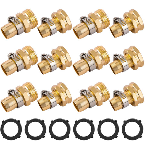 Sanpaint hose repair connectors pack closeup with clamps for secure outdoor use