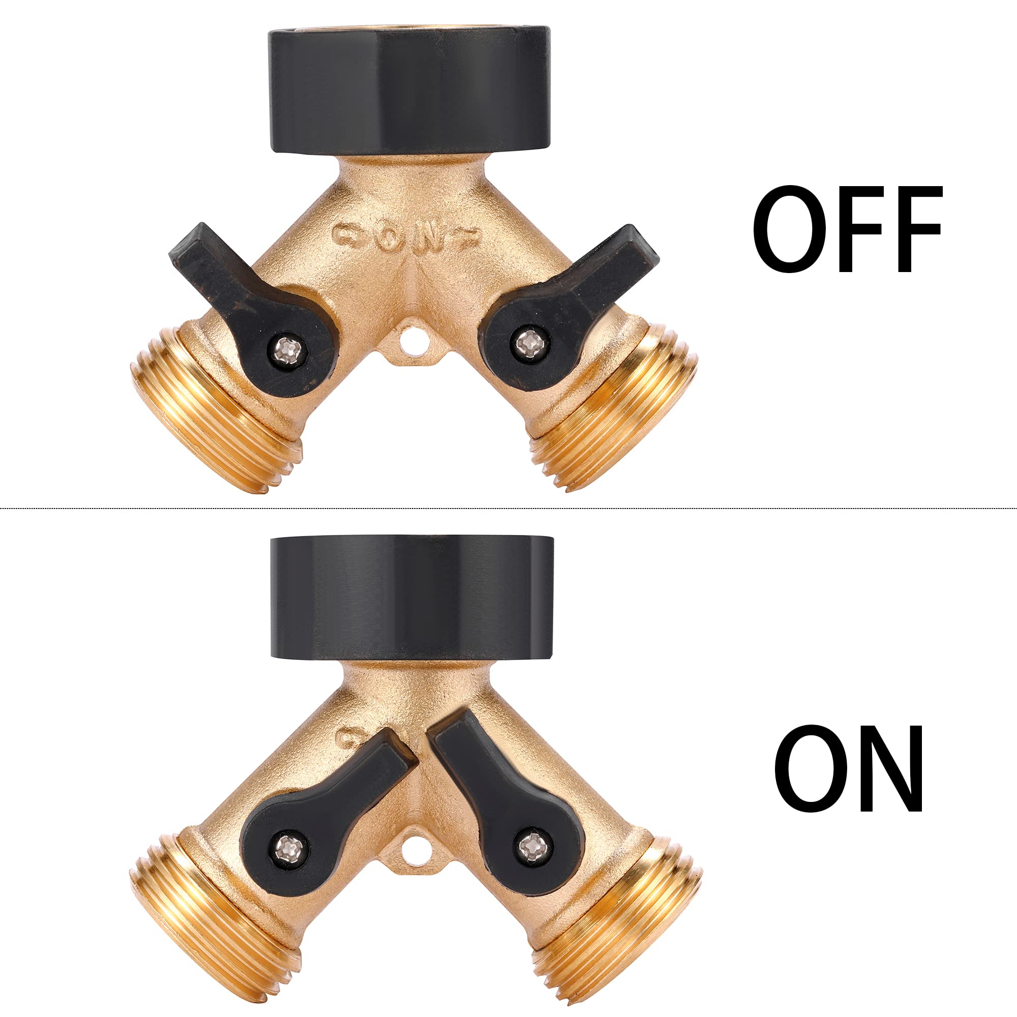 Sanpaint hose splitter with 3 connectors and 2 valves enables flexible setups