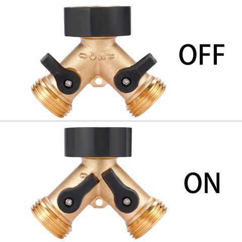 Sanpaint hose splitter with 3 connectors and 2 valves enables flexible setups
