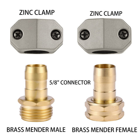Sanpaint kit components for 5/8-inch or 3/4-inch hoses ensure versatile repairs.