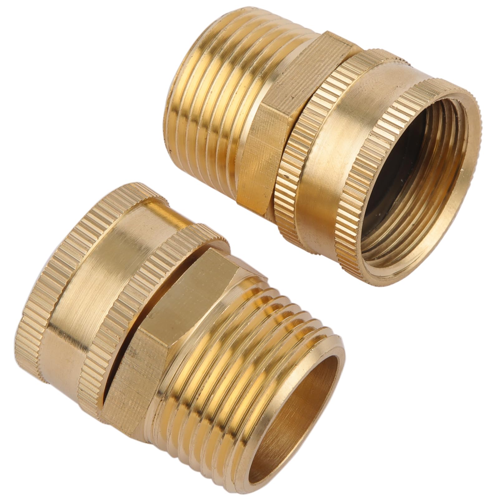 Sanpaint NPT male to GHT female adapter demonstrating secure fittings.