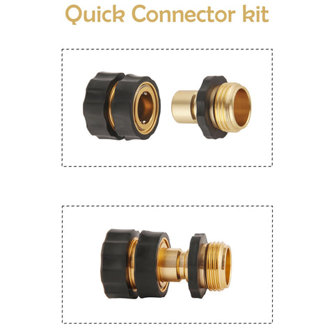Sanpaint connectors with rubberized grip for easy on/off in wet conditions.