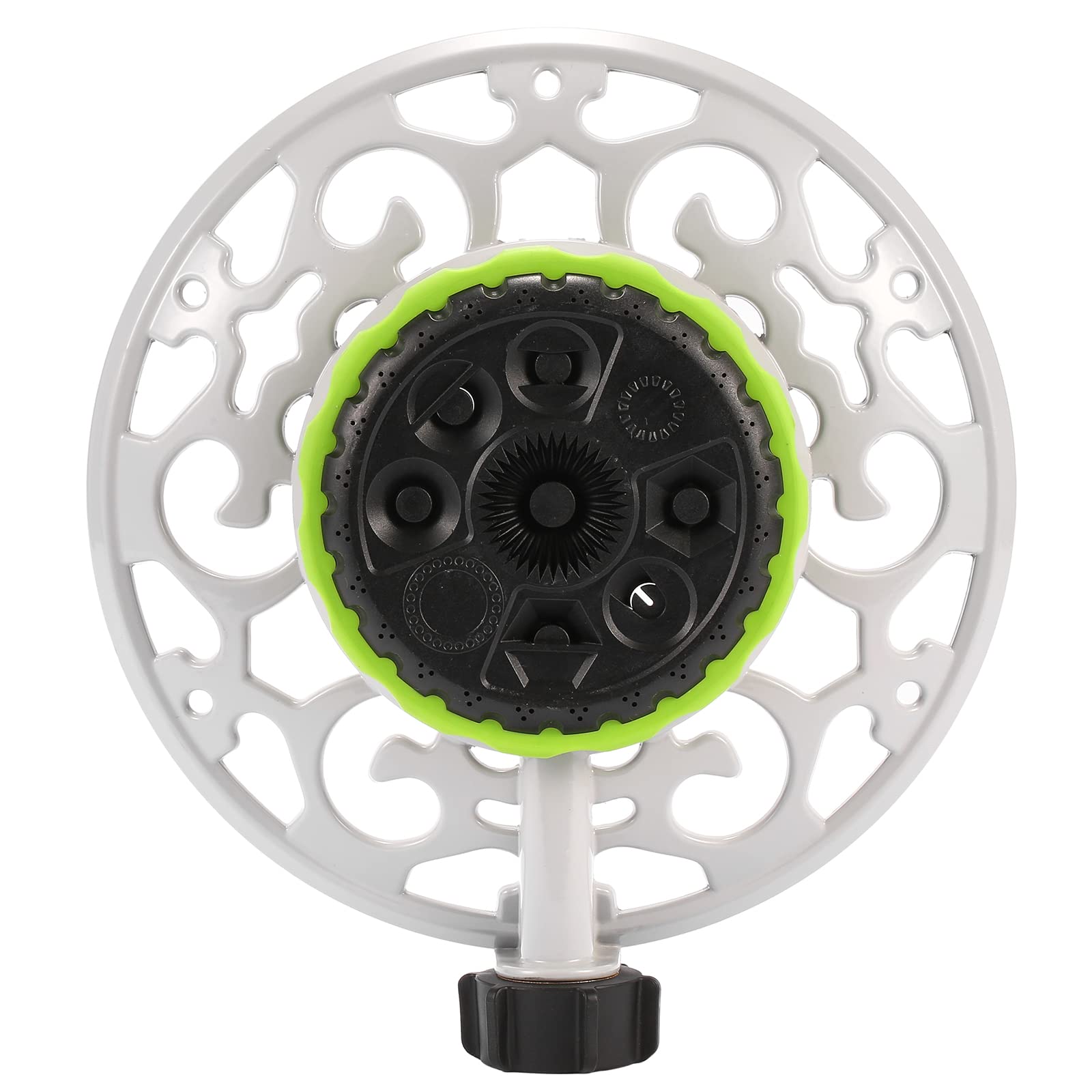 Sanpaint Turret Pattern Sprinkler demonstrates stability under high water pressure with metal base.