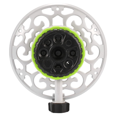 Sanpaint Turret Pattern Sprinkler demonstrates stability under high water pressure with metal base.