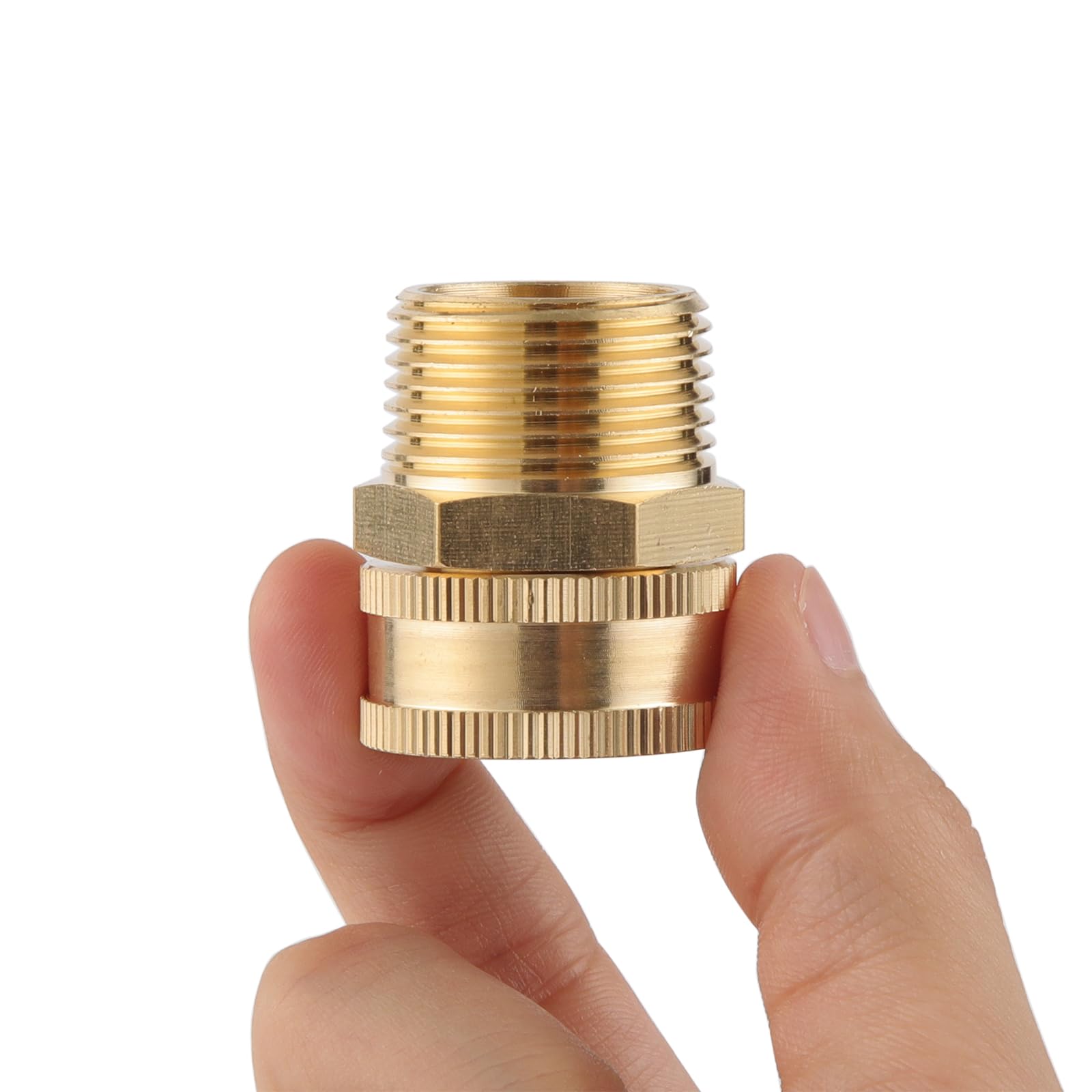Sanpaint two-pack brass adapters for versatile garden setups.