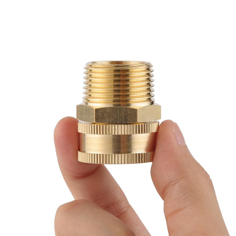 Sanpaint two-pack brass adapters for versatile garden setups.