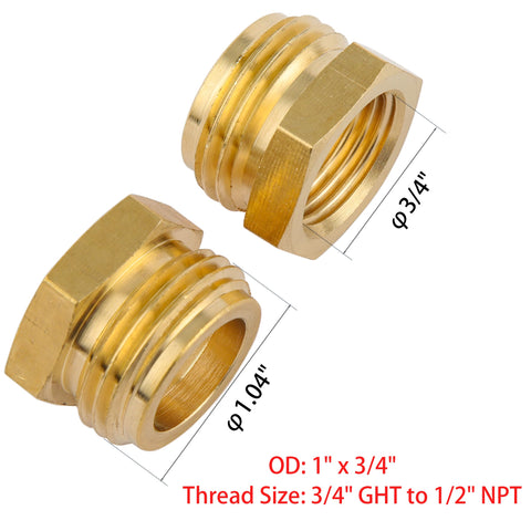 Sanpaint two-pack garden hose adapters ready for immediate replacements