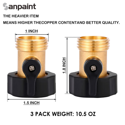 Durable brass construction highlighted for long-lasting performance on garden hoses.