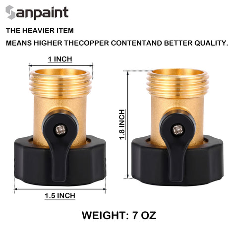 Sanpaint garden hose valve in action, enabling precise flow control.