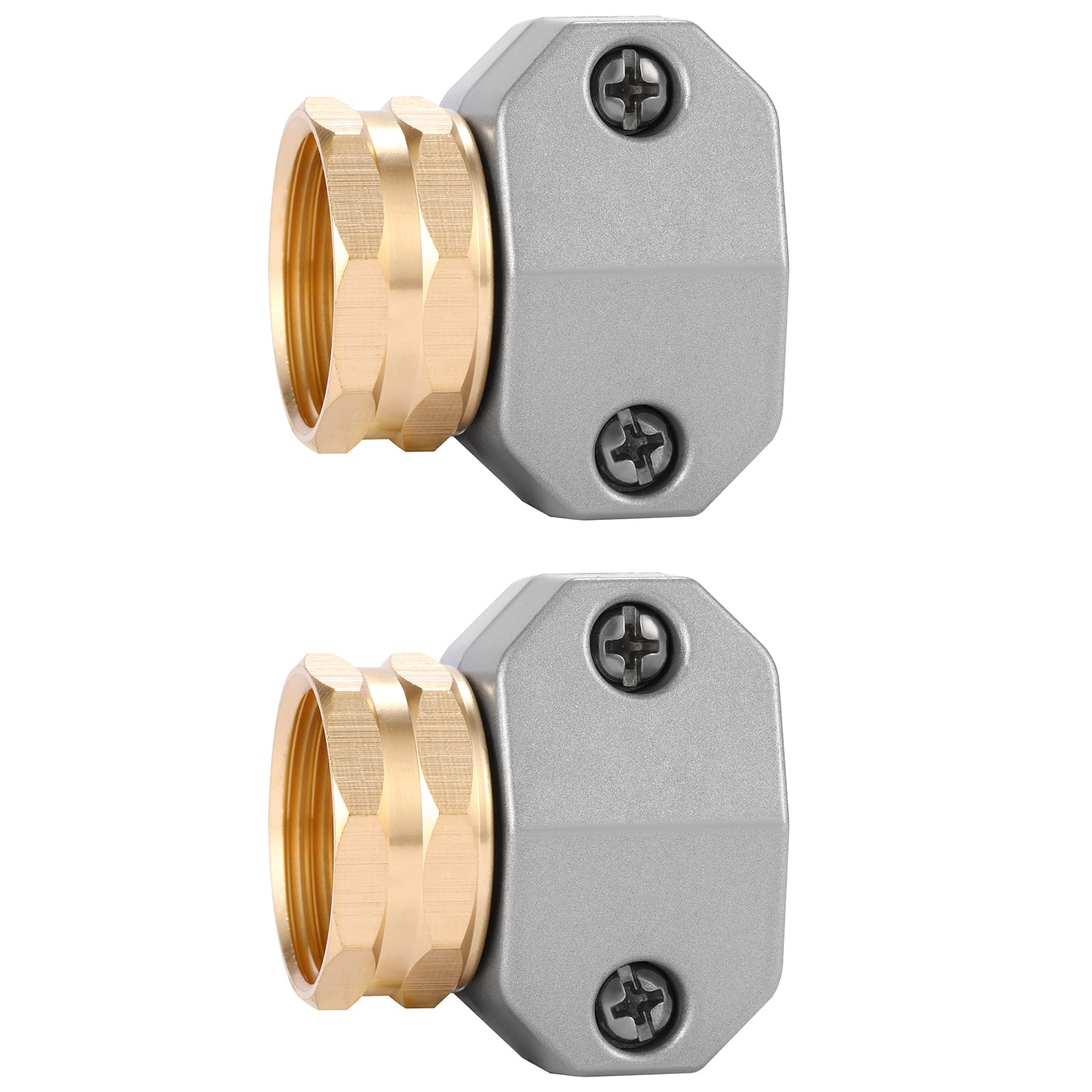 Sanpaint zinc-aluminum female coupling for 5/8-inch hose provides a secure repair connection.