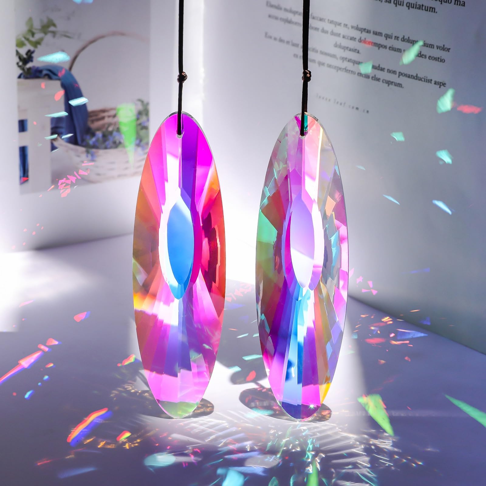 SANPLMG party decor crystal prisms spark festive lighting at celebrations