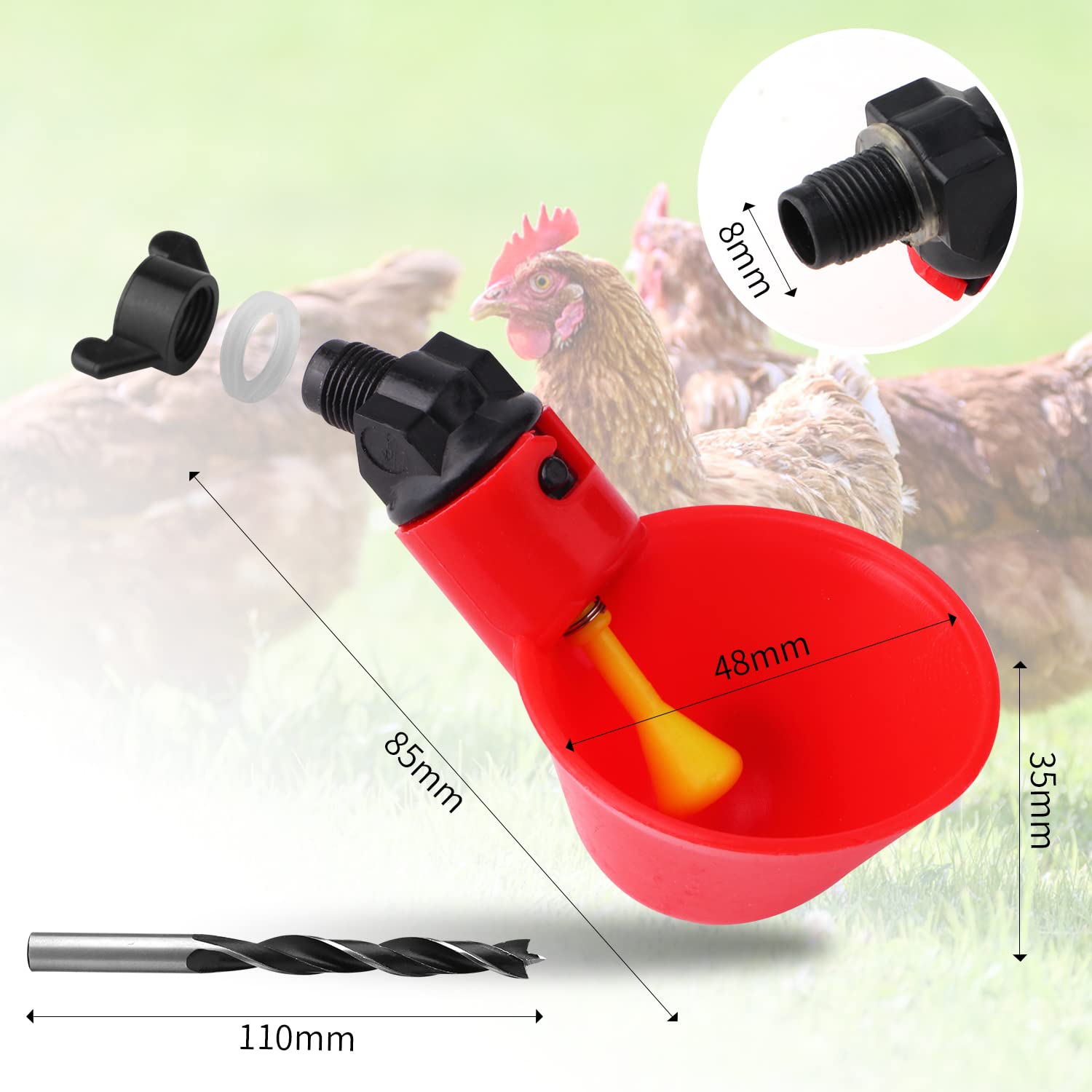 Sansheng poultry water cups enable DIY setup with reliable leak-free operation