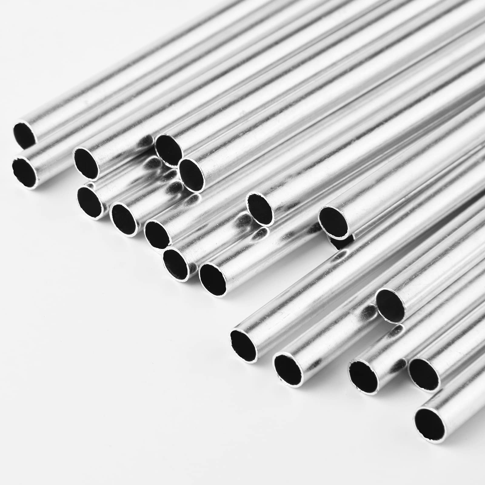 Sansheng silver metal tubes close-up highlighting durable finish for long-lasting garden accents.