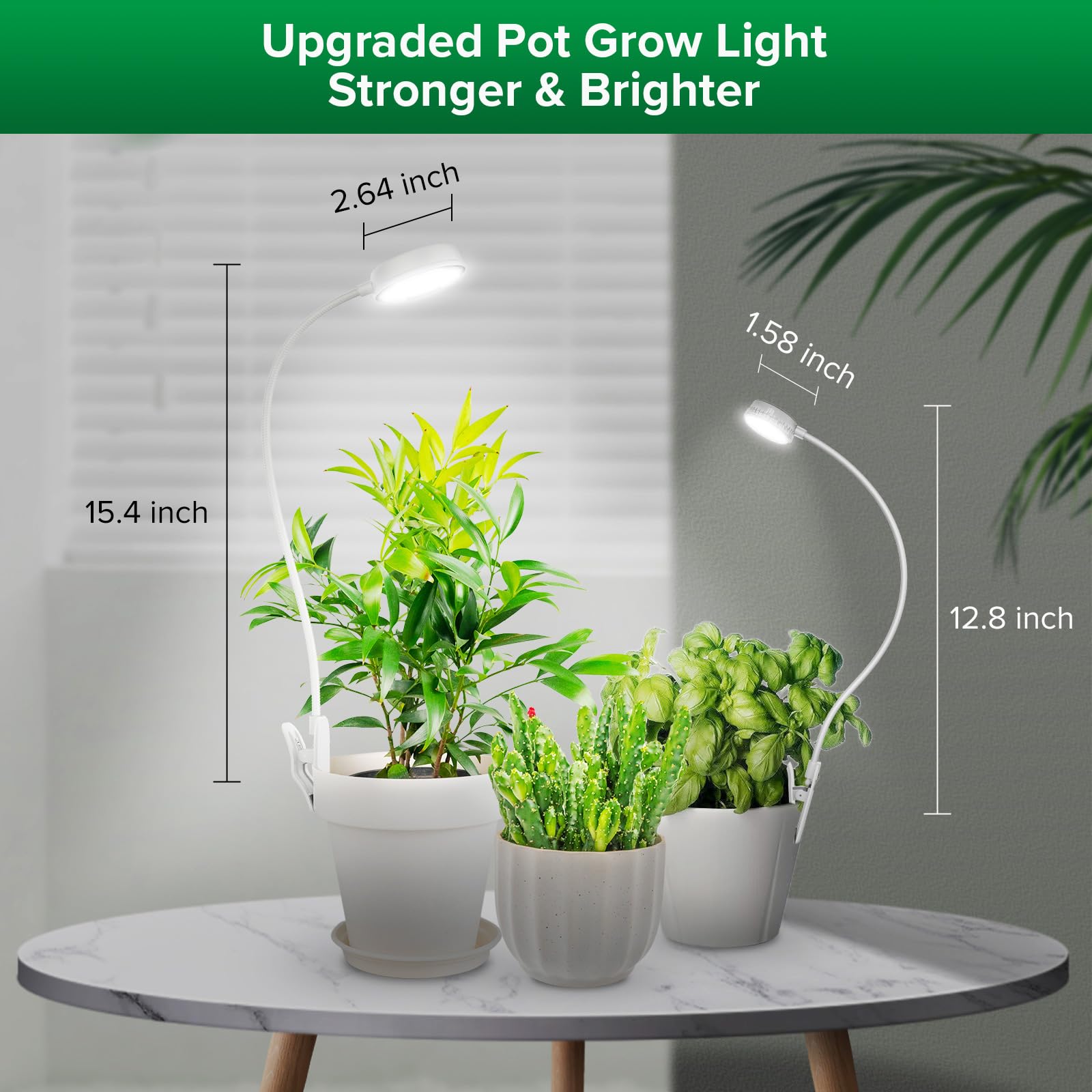 SANSI two-pack indoor plant lights ideal for compact setups