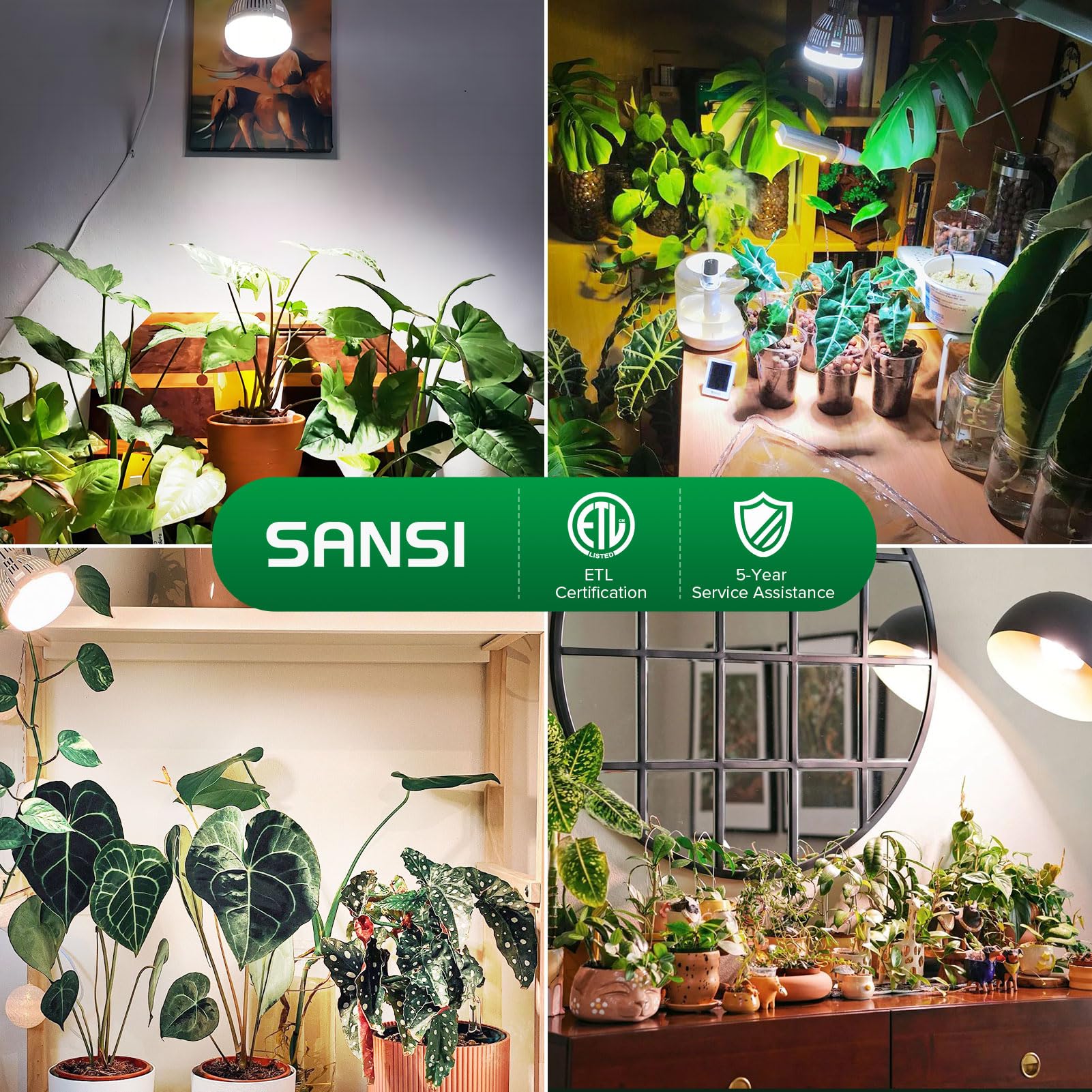 SANSI 2-pack is ideal for indoor gardens and seed starting.