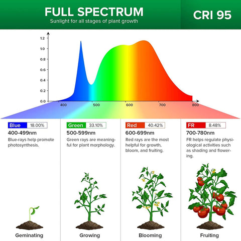 SANSI 32W packaging shows a compact, energy-saving indoor grow solution.