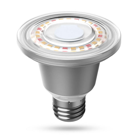 SANSI BR20 grow light bulb indoors delivers full spectrum for healthy indoor seedlings.