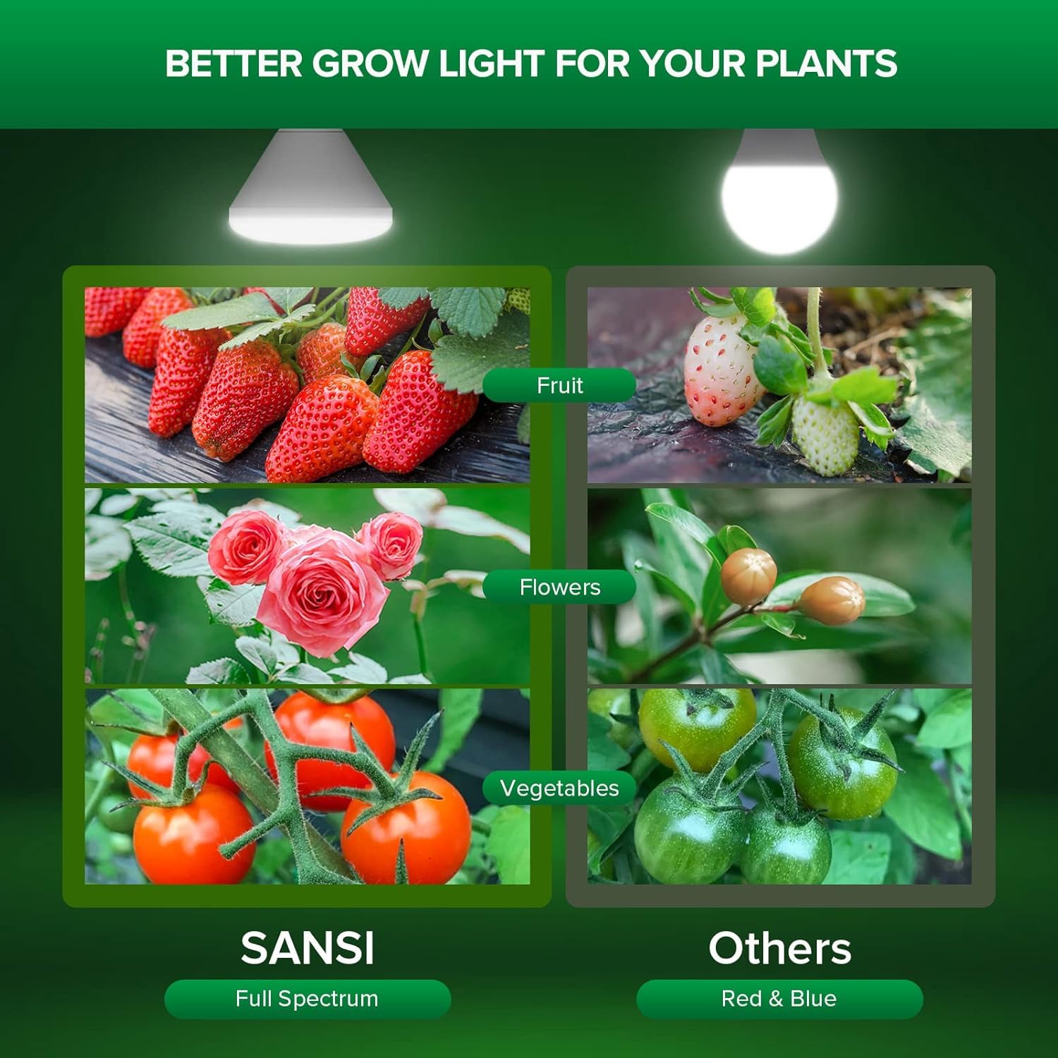 SANSI BR30-24W indoor-outdoor use enables versatile lighting.