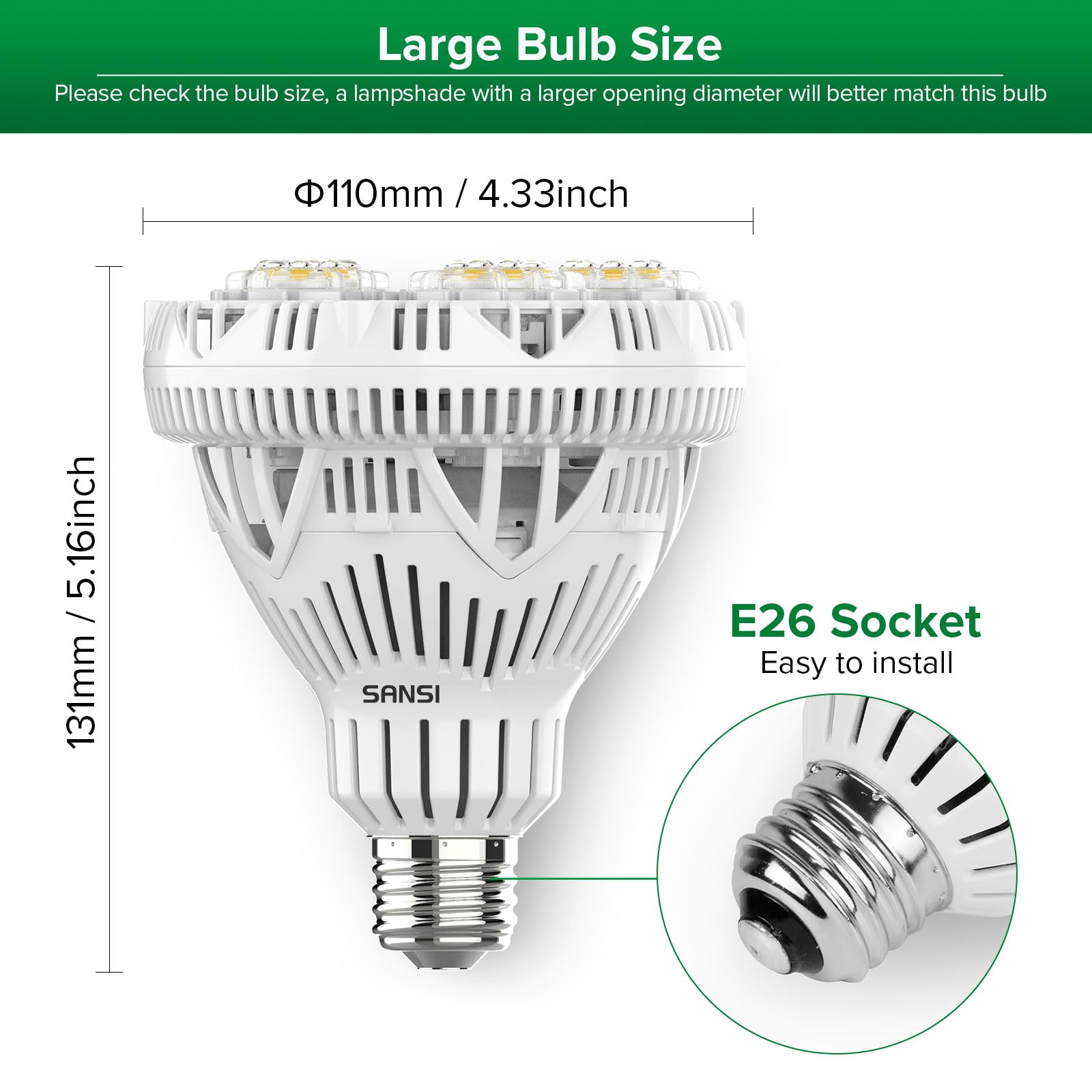 SANSI energy-saving plant light reduces electricity usage