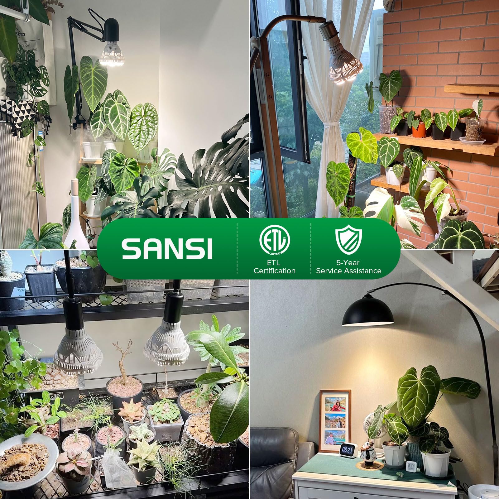 SANSI long-lasting 25,000-hour lifespan reduces replacements