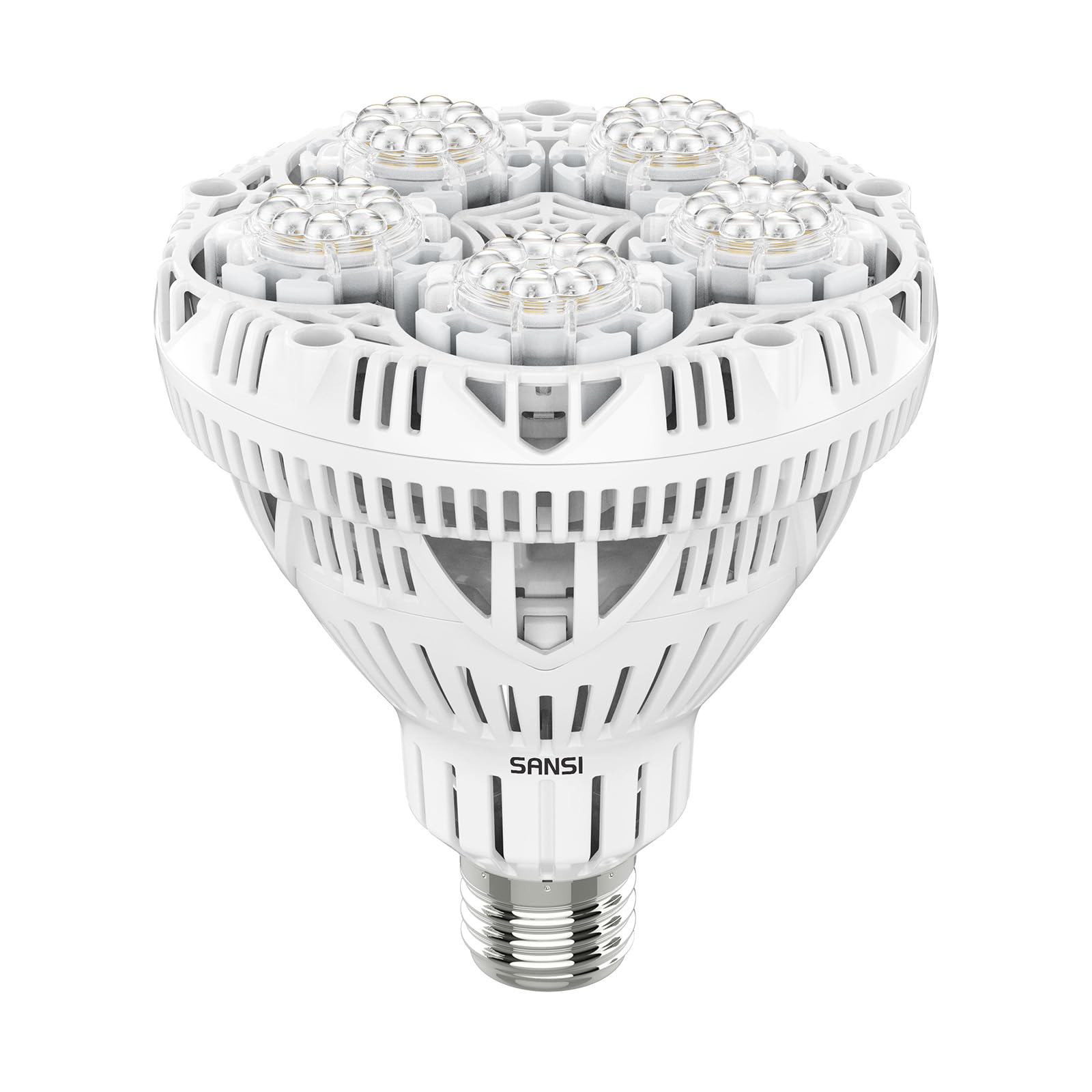 SANSI grow light with full-spectrum 24W for robust indoor plant growth.
