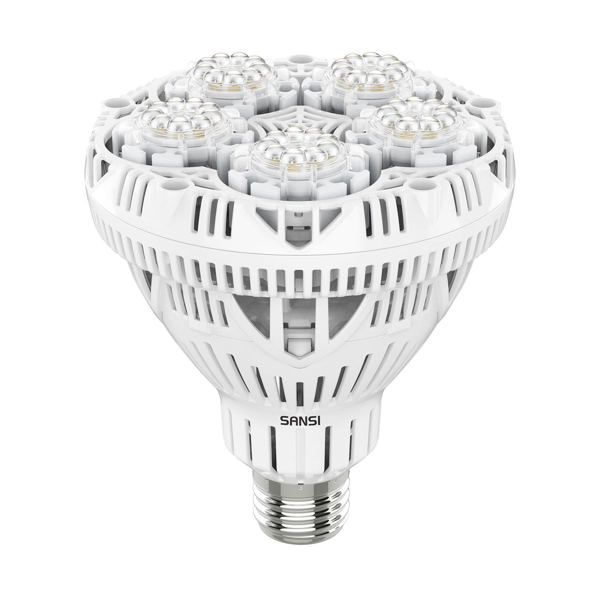 SANSI grow light with full-spectrum 24W for robust indoor plant growth.