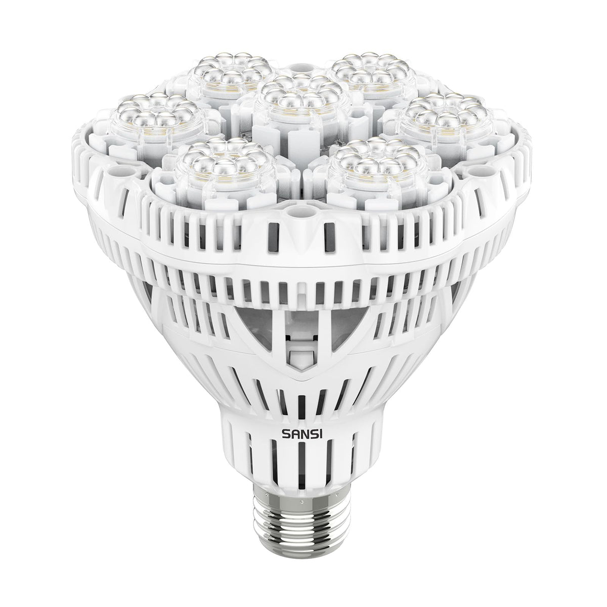 SANSI grow light full spectrum 4000K brightens indoor seedlings for healthy early growth