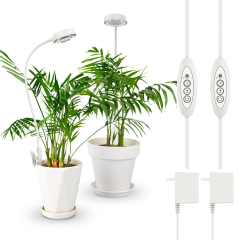 SANSI grow light clip-on for indoor plants promoting even growth