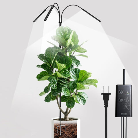 SANSI grow lights stand-height-adjustable maintains optimal distance for tall indoor plants