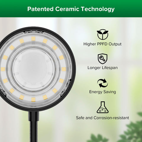 SANSI height-adjustable setup fits 35 to 65 inches for varied plants.