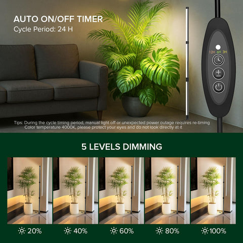 SANSI T10 timer options 3/6/12h simplify daily lighting routines.